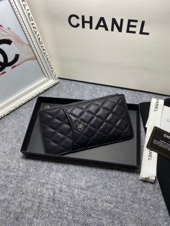 Ch*el LONG ZIPPED WALLET 19-11cm