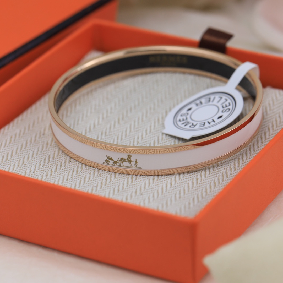 H**mes enamel bracelet(customized products cannot be returned or exchanged)
