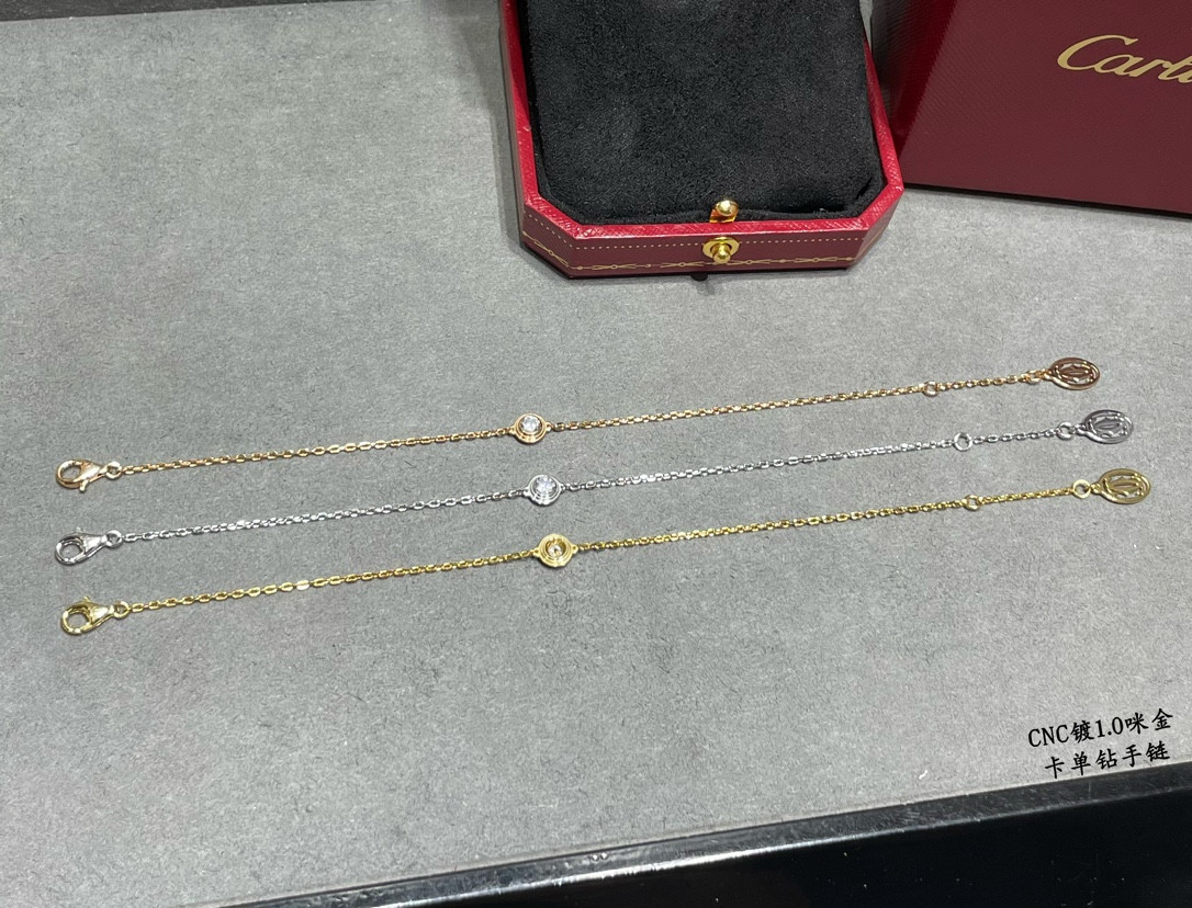 Ca*t*er Single diamond Bracelet