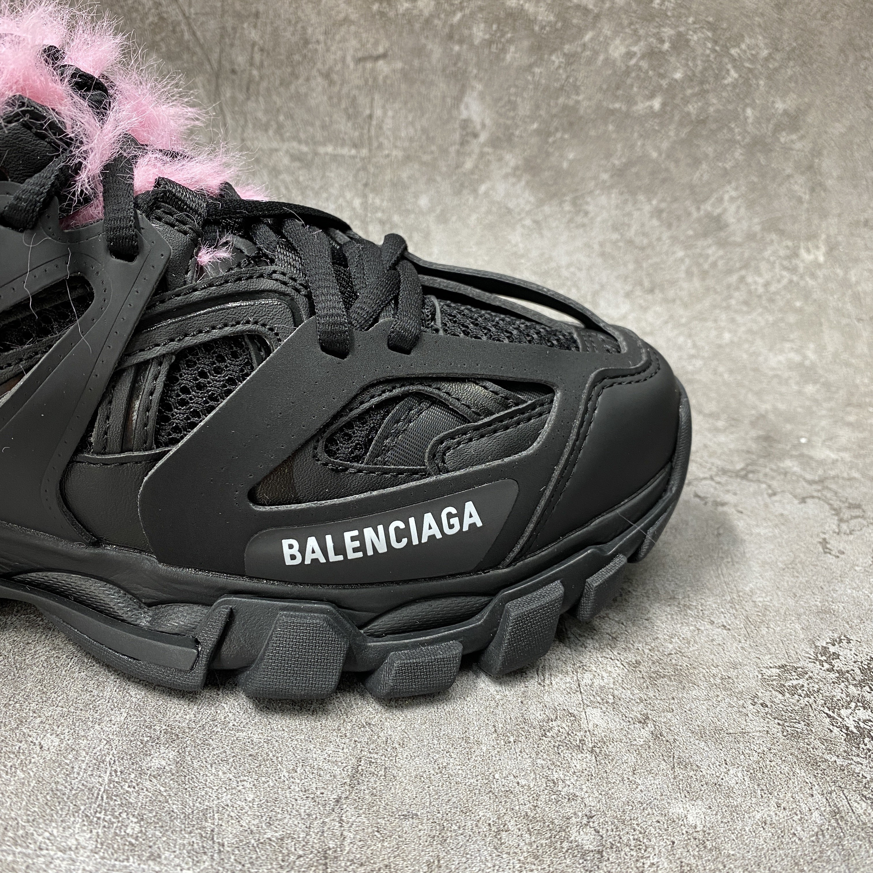 Balenciga Track Sneaker Pink Fur
