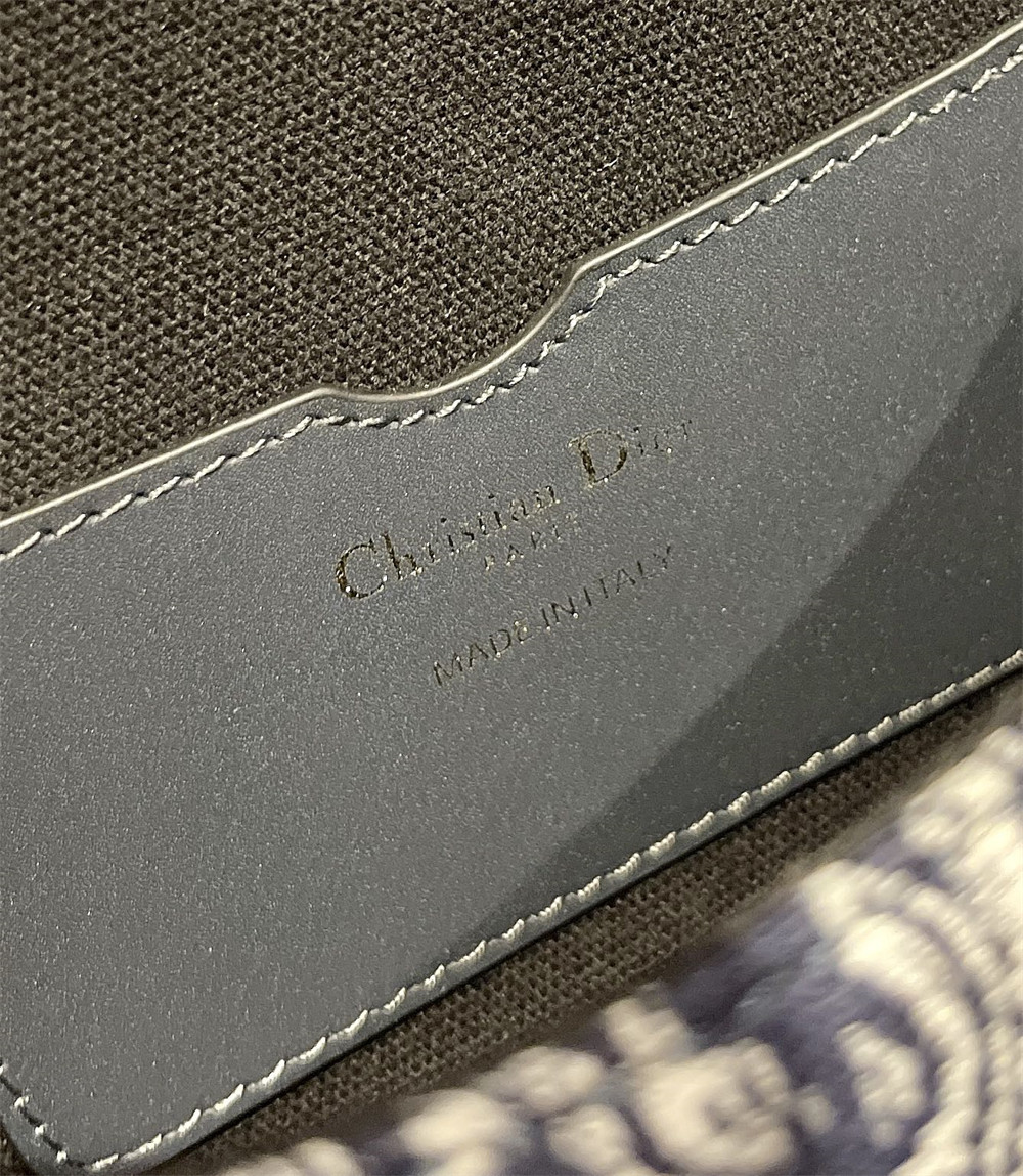 medium D*or bobby bag white black D*or oblique jacquard