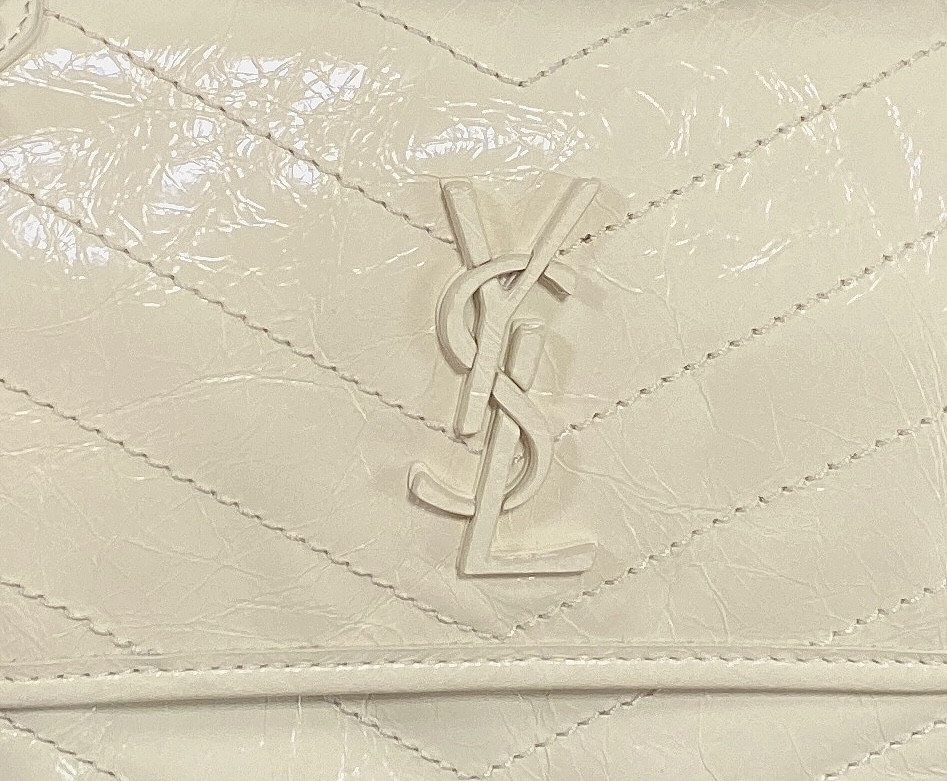 Y*L NIKI BABY IN VINTAGE LEATHER BLANC VINTAGE 8.2 X 6 X 2.9 INCHES