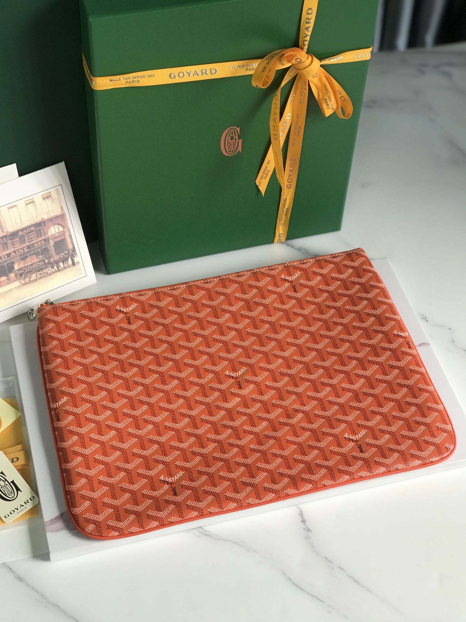 Go*ard Go*ardine senat mm pouch palladium hardware 36x26x0.5cm