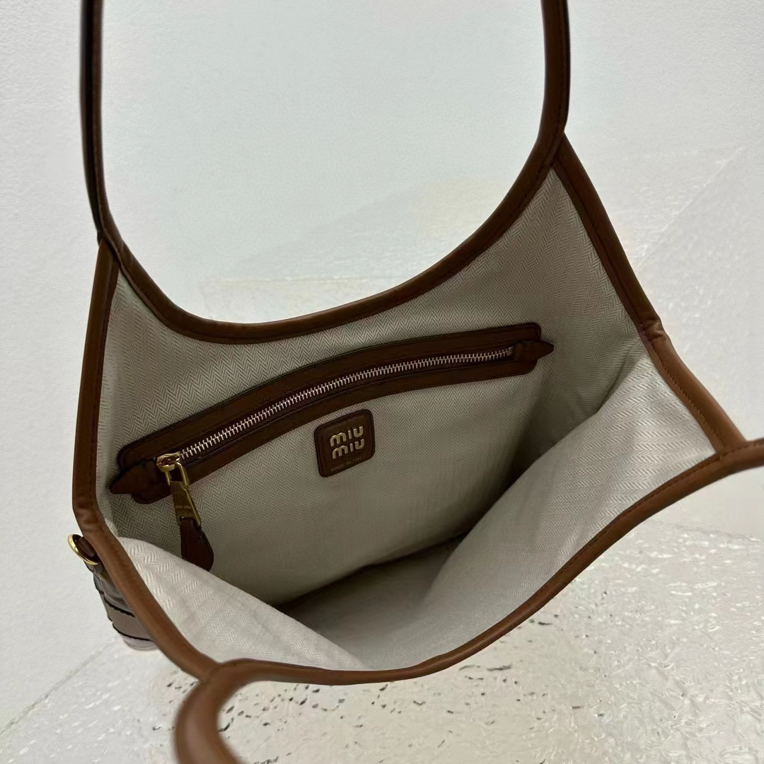 Miu Miu IVY leather patchwork bag 40x35cm