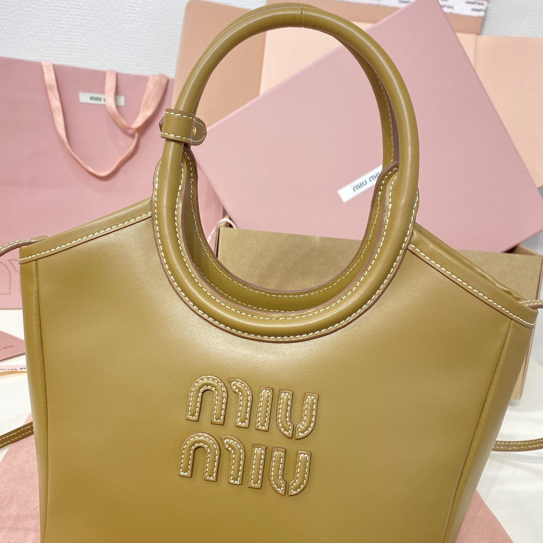 Miu Miu IVY leather bag 23.5x22x12cm